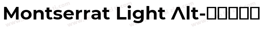 Montserrat Light Alt字体转换
